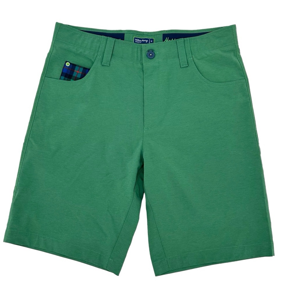 William Murray Golf Green Flat Front Shorts